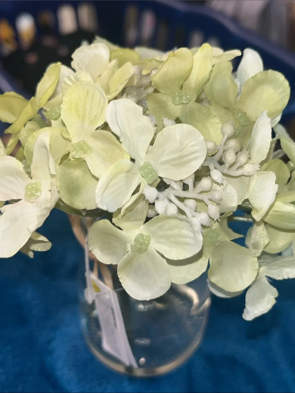 Silk Hydrangea Floral Arrangement in Pale Green - GB3